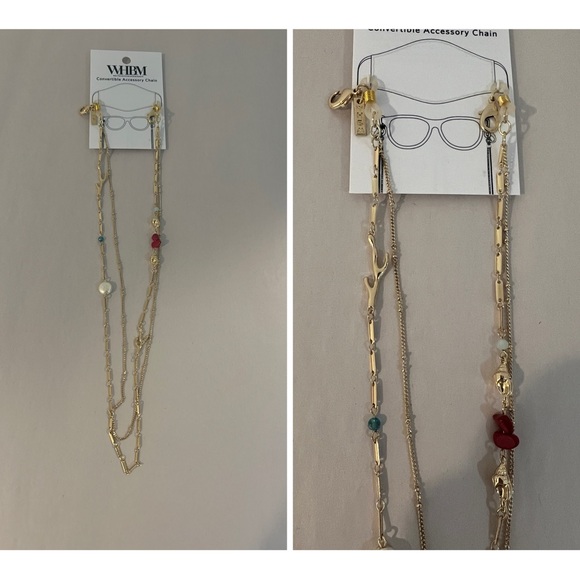White House Black Market Accessories - NEW White House Black Market Nautical Gold Plated Convertible Accessory Chain